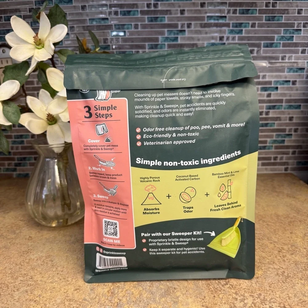 New Sprinkle and Sweep pet deodorizer